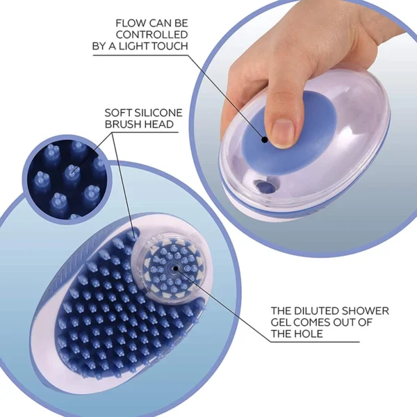 Dog Toothpaste and Bath Brush Combo for Teeth Cleaning and Grooming - Image 4