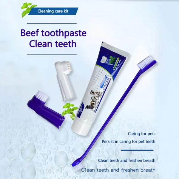 Dog Toothpaste and Toothbrush Set for Pet Teeth Care and Cleaning - Image 6