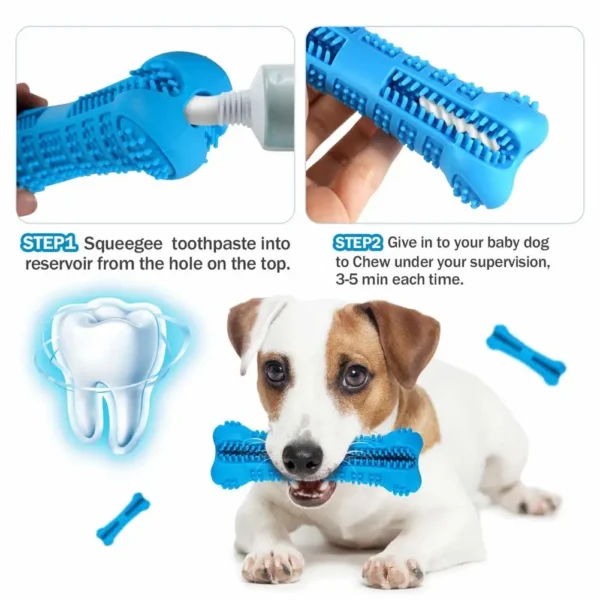 Dog Toothpaste 360° Brush Stick Puppy Chew Toy For Teeth Cleaning - Image 5