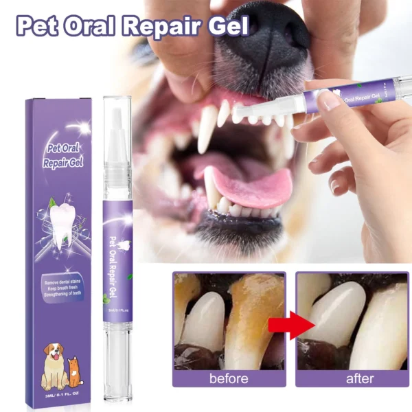 Dog Toothpaste and Oral Care Gel for Teeth Cleaning, Odor, and Stain Removal - Image 2