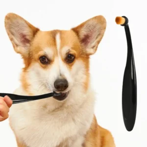 Dog Toothpaste: Pet Tear Stain Remover and Long Handle Grooming Brush.