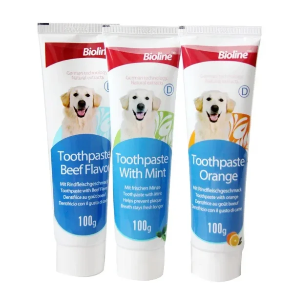 Dog Toothpaste Beef Chicken Flavor Oral Care Pets Love Fresh Cleaning - Image 3