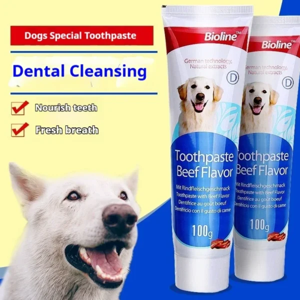 Dog Toothpaste Beef Chicken Flavor Oral Care Pets Love Fresh Cleaning