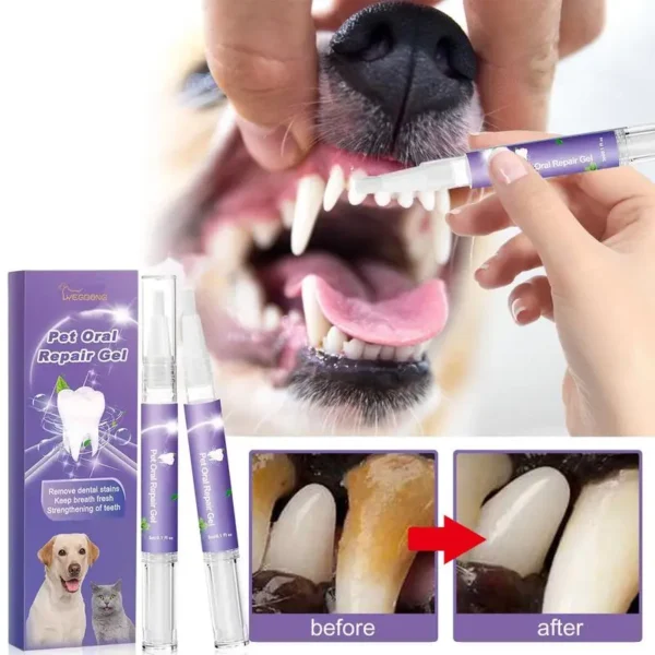 Dog Toothpaste and Teeth Gel for Pet Oral Hygiene and Fresh Breath