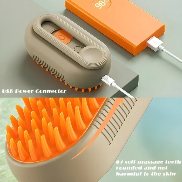 Dog Toothpaste 3 In 1 Electric Hair Removal Massage Brush Grooming - Image 5