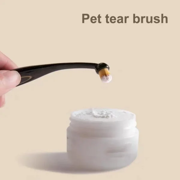 Dog Toothpaste: Pet Tear Stain Remover and Long Handle Grooming Brush. - Image 4