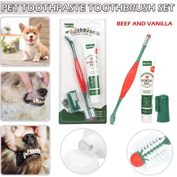Premium Dog Toothpaste with Toothbrush for Oral Health Maintenance - Image 2