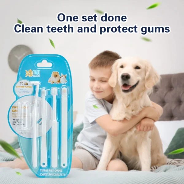 Dog Toothpaste and Brush Set for Effective Teeth Cleaning - Image 3