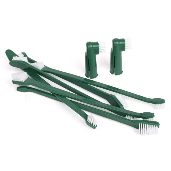 Pet Double Head Toothbrush Set For Cat Dog Oral Cleaning Care - Image 5