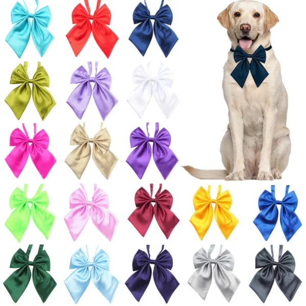 Dog Toothpaste and Colorful Bow Ties Set for Stylish Teeth Care