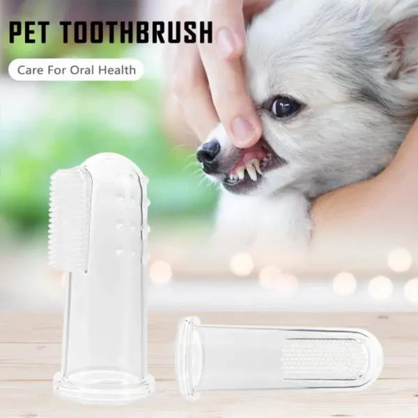 Dog Toothpaste: Soft Finger Brush for Fresh Breath and Cleaning - Image 2