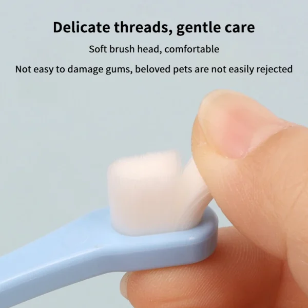 Dog Toothbrush Small Head Long Handle for Dog Toothpaste - Image 5