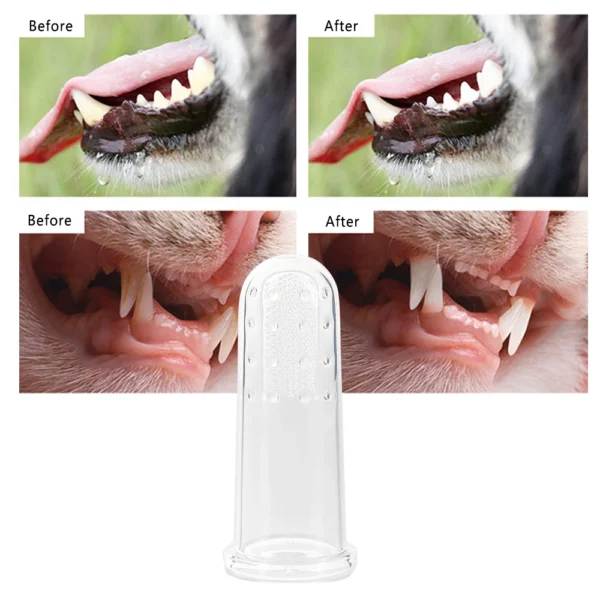 Dog Toothpaste and Silica Gel Finger Brush for Teeth Care and Fresh Breath - Image 5