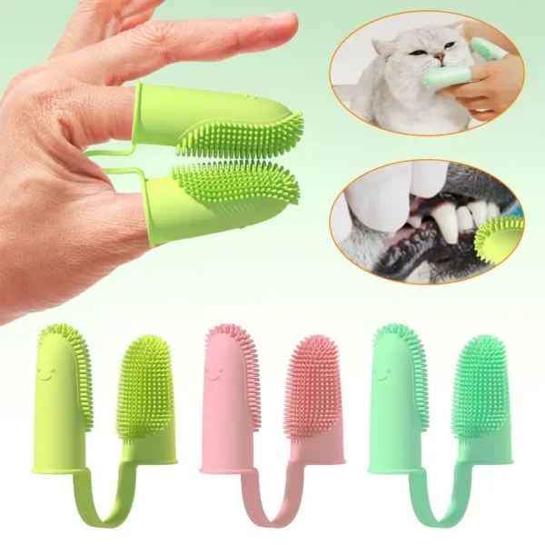 Dog Toothpaste and Double Finger Brush for Easy and Effective Cleaning - Image 2
