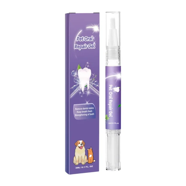 Dog Toothpaste and Oral Care Gel for Teeth Cleaning, Odor, and Stain Removal