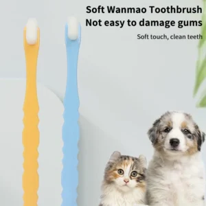 Dog Toothbrush Small Head Long Handle for Dog Toothpaste