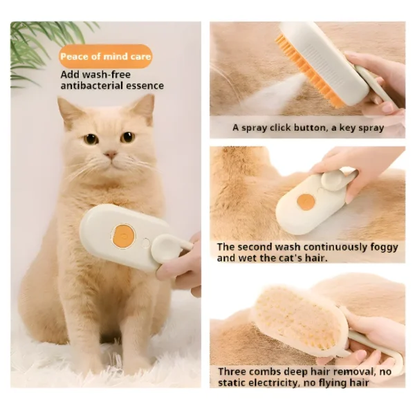 Dog Toothpaste 3 In 1 Electric Hair Removal Massage Brush Grooming - Image 4