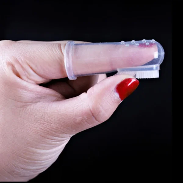 Dog Toothpaste: Silicone Finger Cots Toothbrush for Oral Cleaning. - Image 4