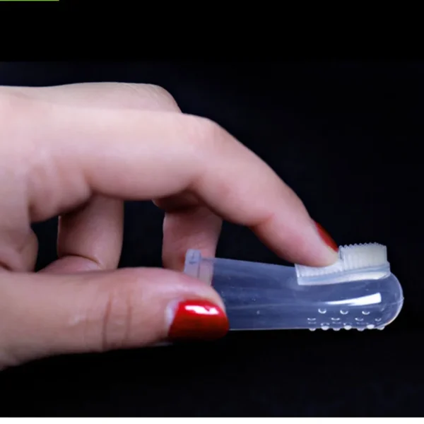 Dog Toothpaste: Silicone Finger Cots Toothbrush for Oral Cleaning. - Image 5