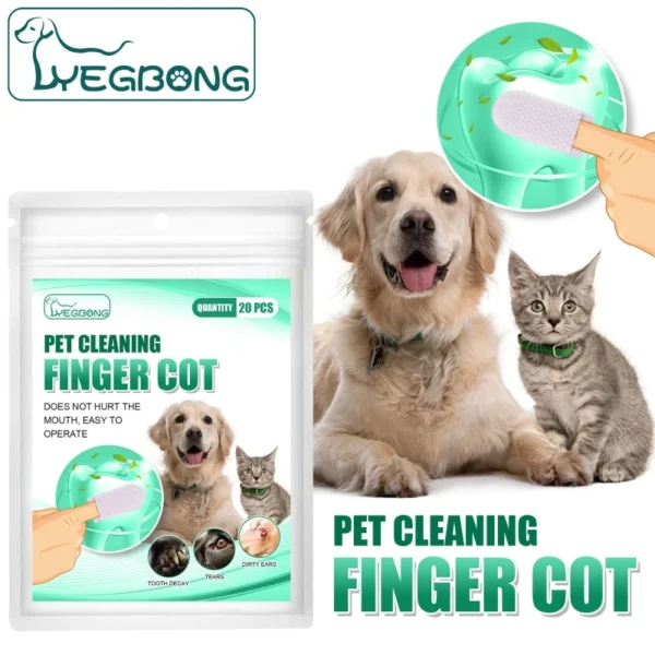 Dog Toothpaste: Set of 20 Finger and Non-Woven Fabric Toothbrushes. - Image 4