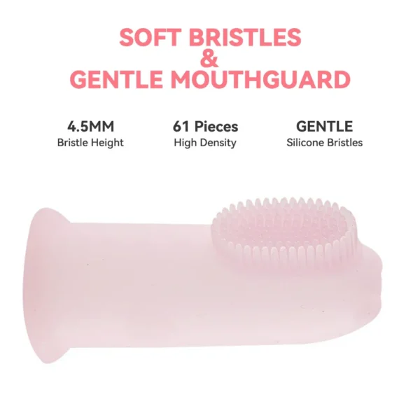 Super Soft Dog Finger Toothbrush for Teeth Cleaning with Dog Toothpaste - Image 4