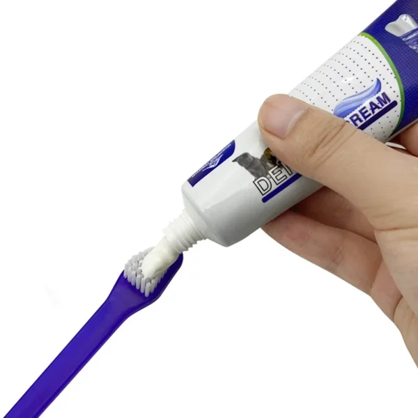 Dog Toothpaste and Toothbrush Set for Pet Teeth Cleaning - Image 5