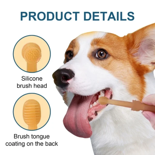 Dog Toothpaste: 360-Degree Soft Silicone for Pet Cleaning. - Image 4