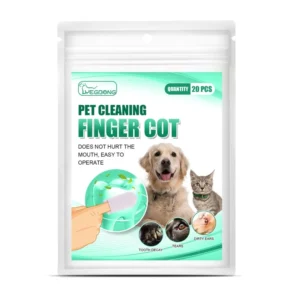 Dog Toothpaste: Set of 20 Finger and Non-Woven Fabric Toothbrushes.