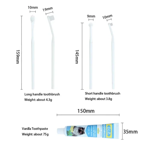 Dog Toothpaste and Brush Set for Fresh Breath and Dental Health - Image 5