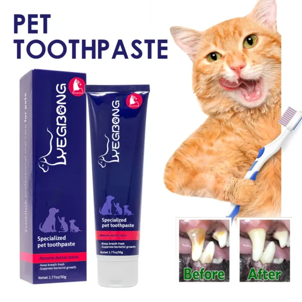 Dog Toothpaste for Oral Cleaning and Tartar Reduction with Fresh Breath - Image 2
