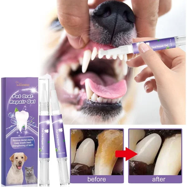 Dog Toothpaste: Teeth Cleaning, Whitening Pen for Bad Breath Treatment