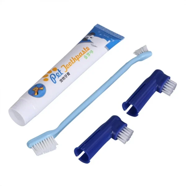 Dog Toothpaste Chicken Flavor Toothbrush Portable Travel Pet Cleaner - Image 3