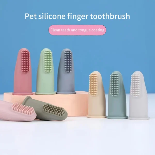 Dog Toothpaste Super Soft Finger Toothbrush for Cleaning - Image 5
