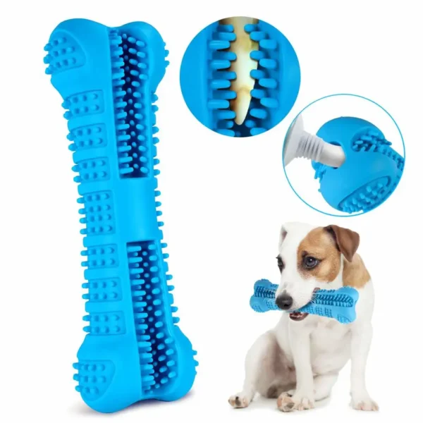 Dog Toothpaste 360° Brush Stick Puppy Chew Toy For Teeth Cleaning