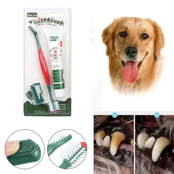 Premium Dog Toothpaste with Toothbrush for Oral Health Maintenance