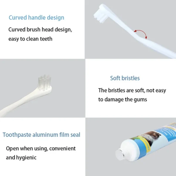 Dog Toothpaste and Brush Set for Fresh Breath and Dental Health - Image 6