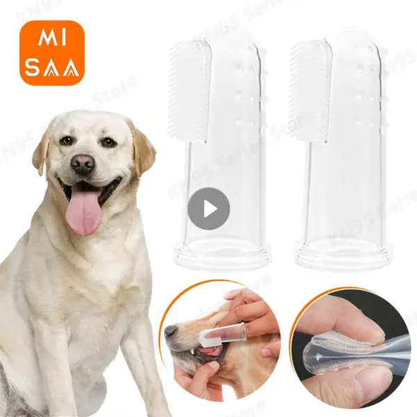 Super Soft Dog Toothpaste and Toothbrush for Teeth Cleaning and Breath Care