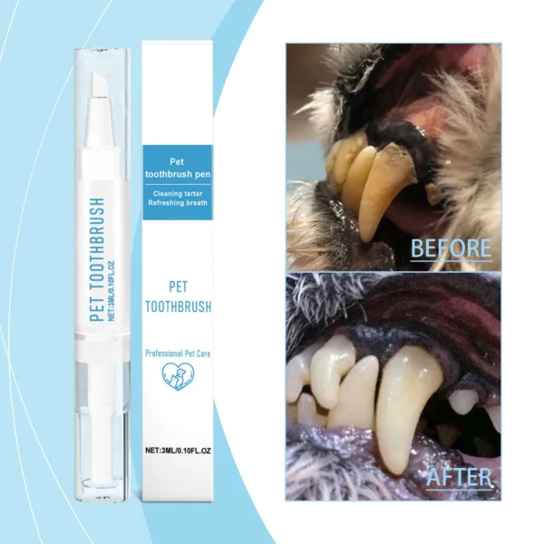 Pet Toothbrush Pen For Dogs And Cats Teeth Cleaning Tool Fresh Breath - Image 5