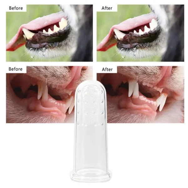 Dog Toothpaste: Soft Finger Brush for Fresh Breath and Cleaning - Image 4