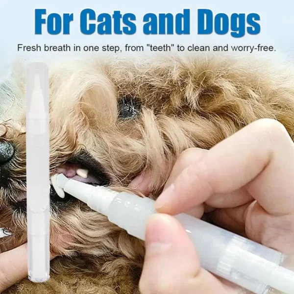Pet Teeth Cleaning And Whitening Pen Toothbrush Toothpaste Tool Dog