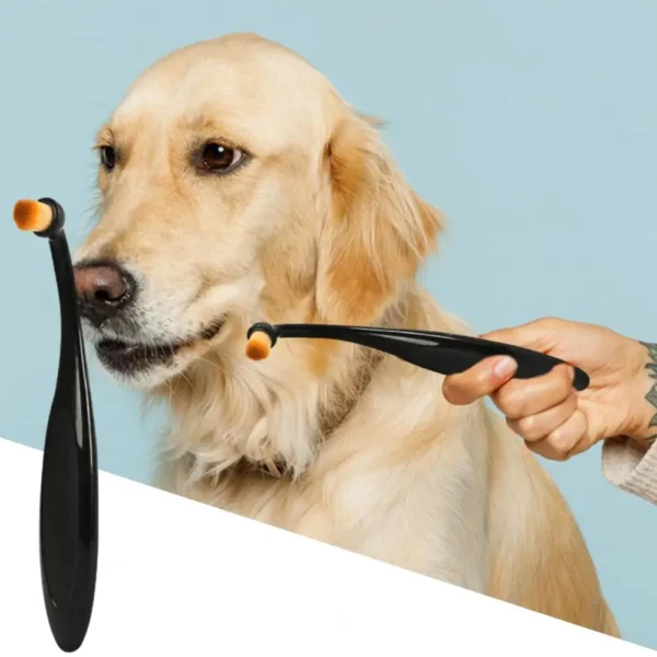 Dog Toothpaste: Pet Tear Stain Remover and Long Handle Grooming Brush. - Image 3