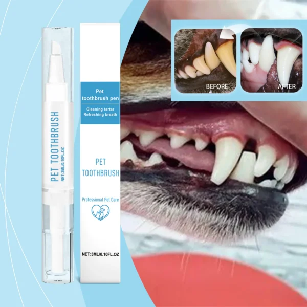 Pet Toothbrush Pen For Dogs And Cats Teeth Cleaning Tool Fresh Breath