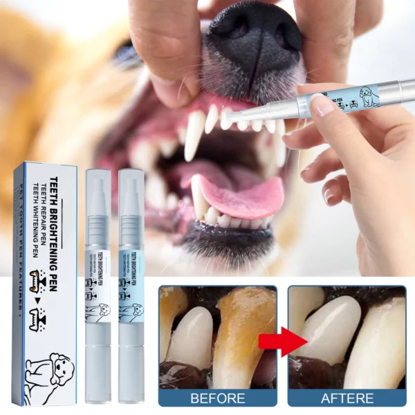 Dog Toothpaste and Teeth Cleaner Pen for Tartar Removal and Hygiene