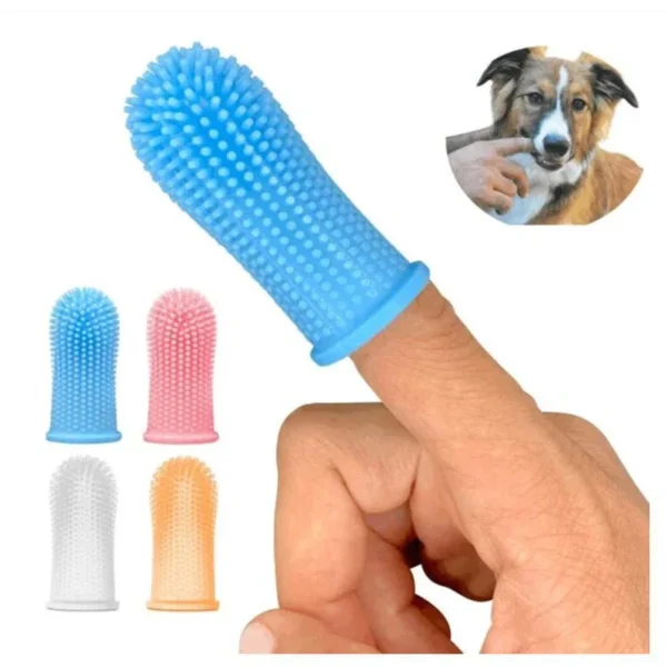 Super Soft Dog Toothpaste and Finger Toothbrush for Pet Oral Care